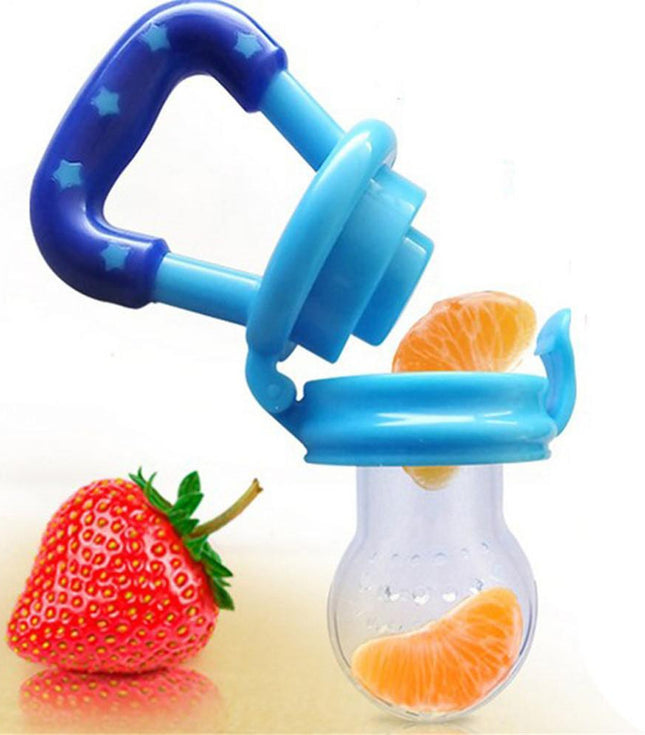 Food Pacifier + Feeder Spoon / Fresh Fruit Food Baby , Feeding Safe Fruit Feeder - Random Color