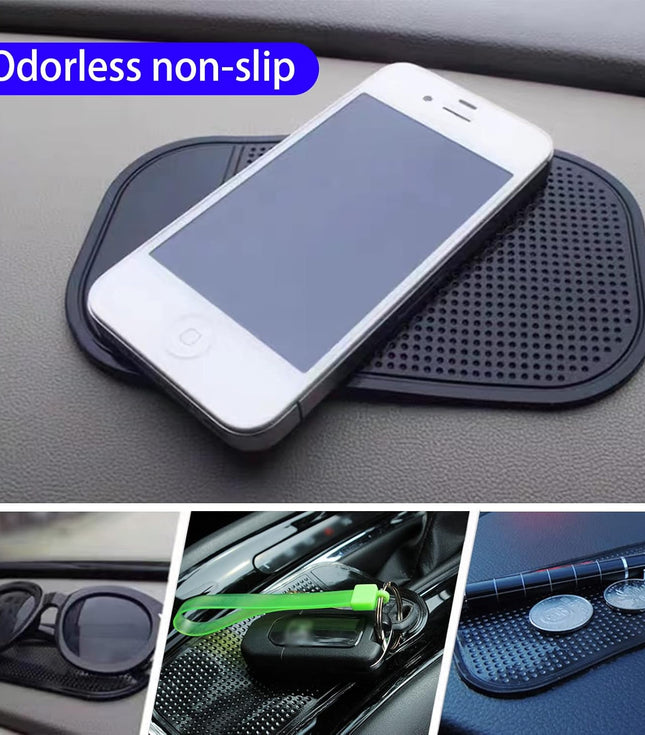 1 Pc Car Dashboard Sticky Pad | Anti-Slide Fixate Sticky Mat Pad for Car Dashboard | Anti-Slide Sticky Pad for Cell Phone, Keys, Glass, Mirrors (Black)
