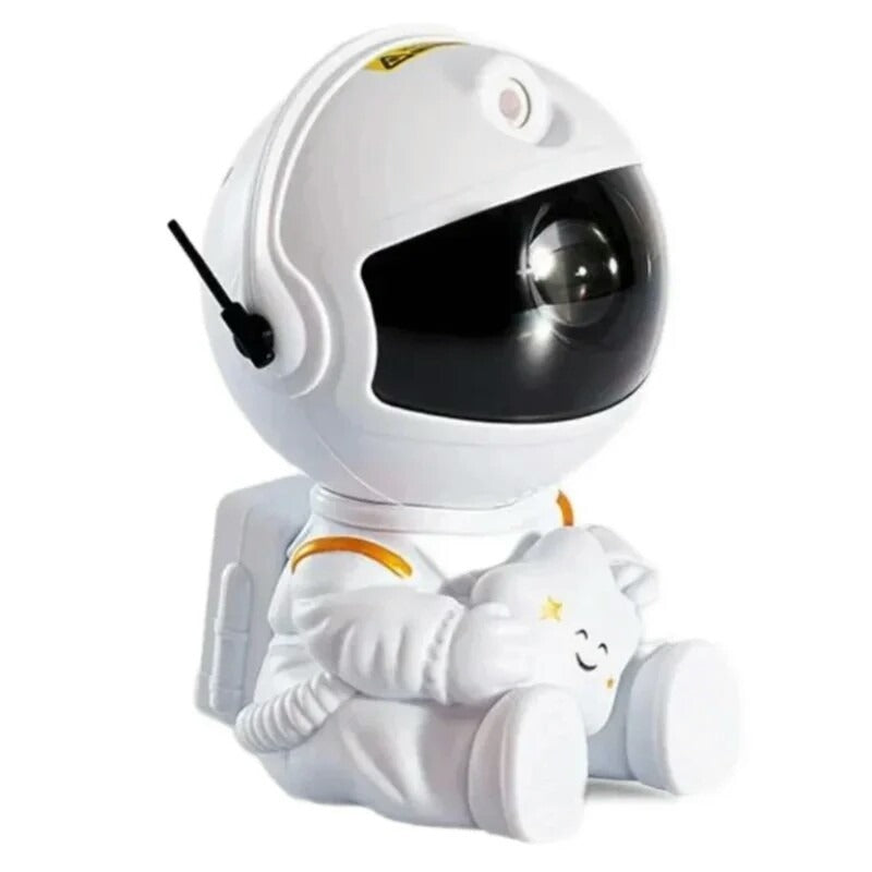 Astronaut Starry Sky Galaxy Projector Rotating Nebula Night Light with Remote Control & Timer for Kids Room & Home Decor (Black)