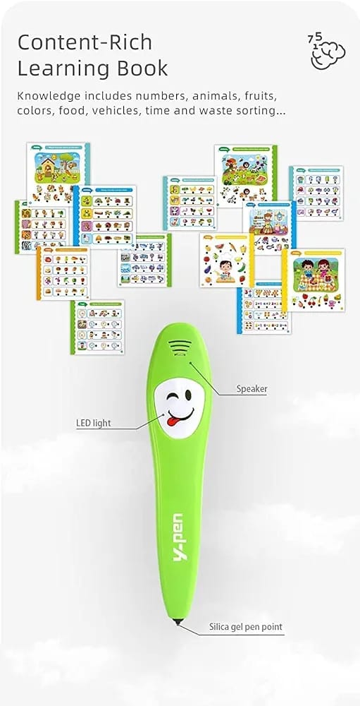 Kids Preschool Learning Book with Smart Talking Pen | 36 Interactive Learning Pages
