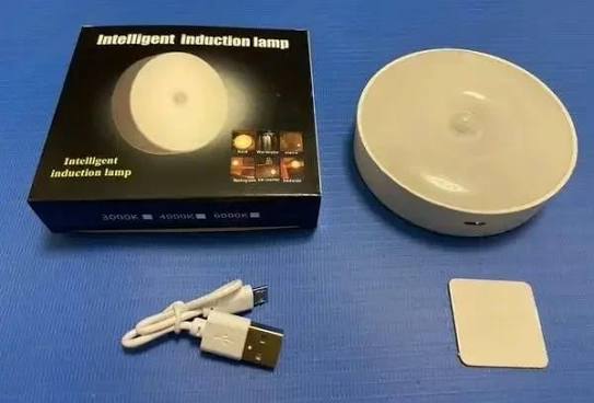 Intelligent Induction LED Sensor Light Rechargeable | Self-Adhesive LED Sensor Lamp For Home & Office Use | Sensor Light (White Color)