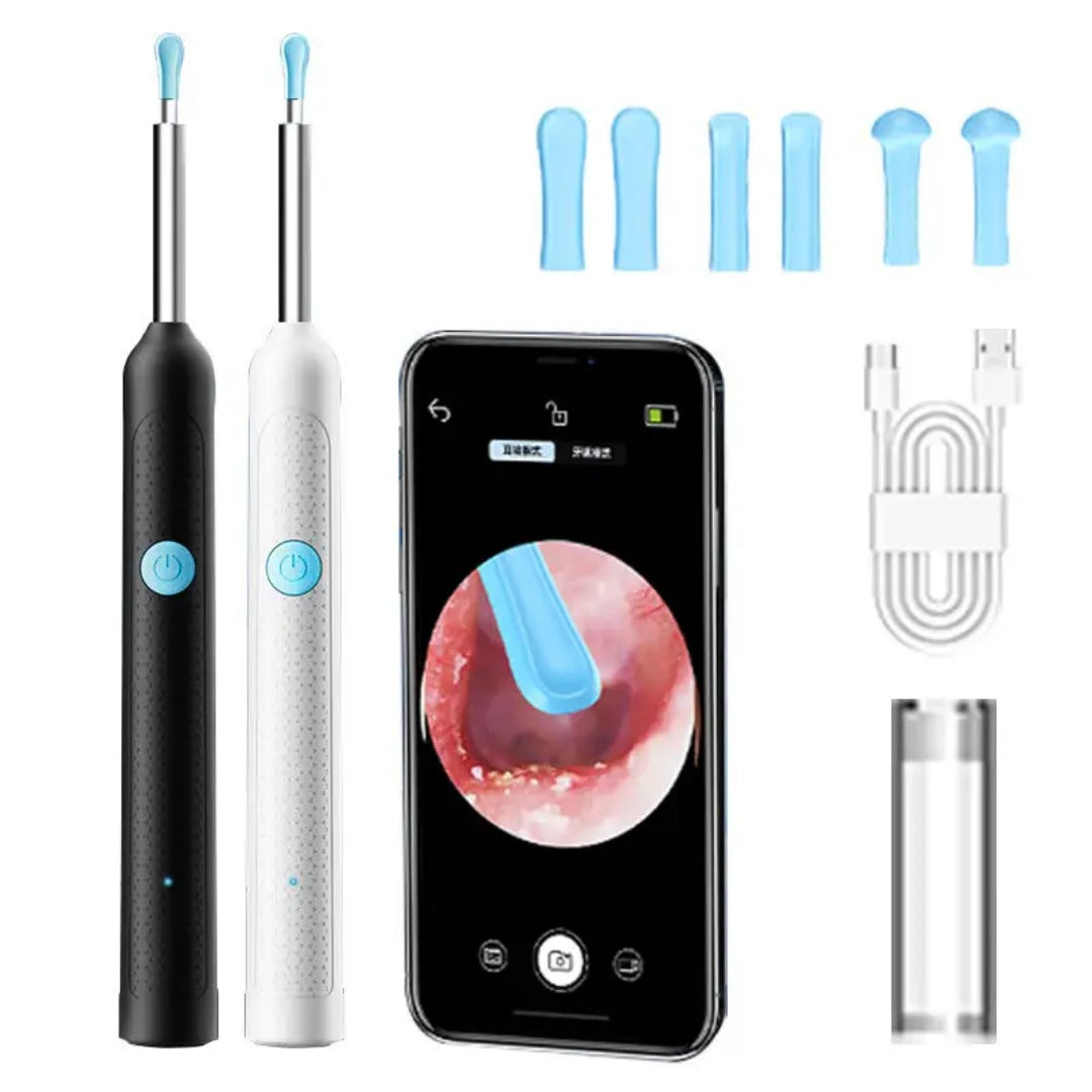 Ear Cleaner High Precision Ear Wax Removal Tool With Camera With LED Light Wireless Cleaner Smart Ear Cleaning Kit (Random Color)