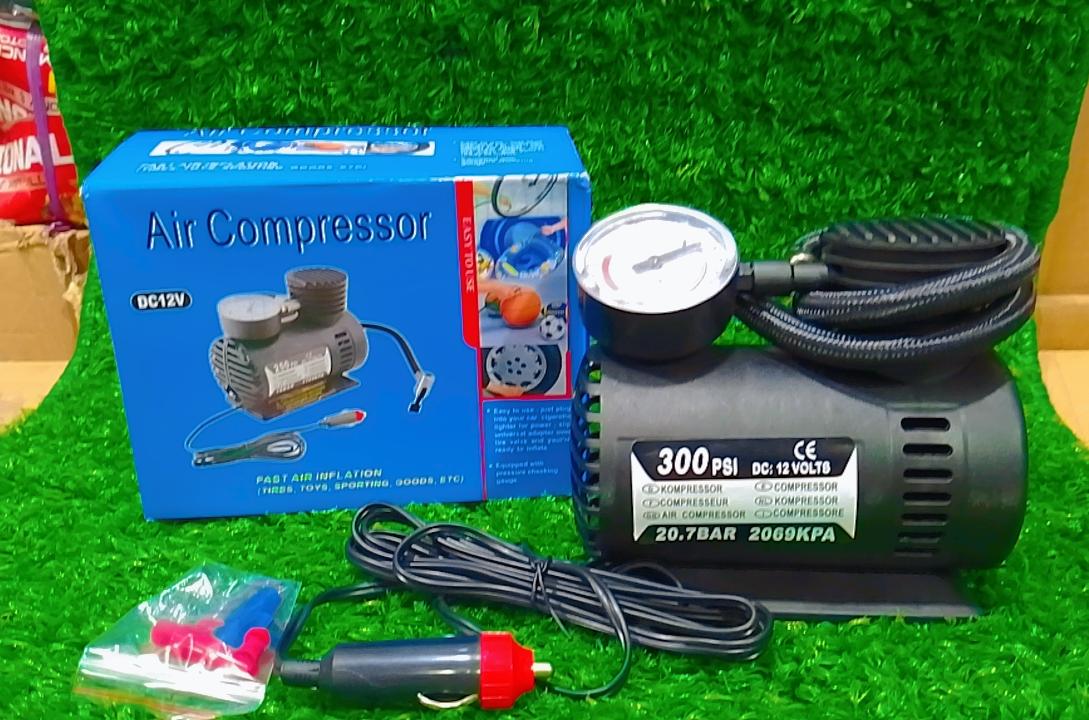 300 PSI DC 12V Air Compressor – Portable Car Tyre Inflator with Pressure Gauge