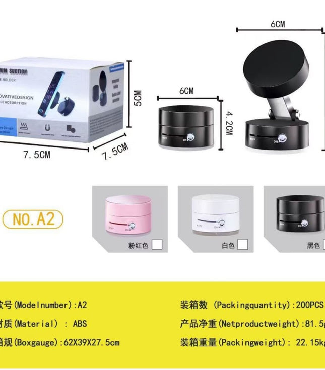 A2 Magnetic Mobile Phone Stand – Foldable Magnetic Phone Holder for Desk & Table - Random Color
