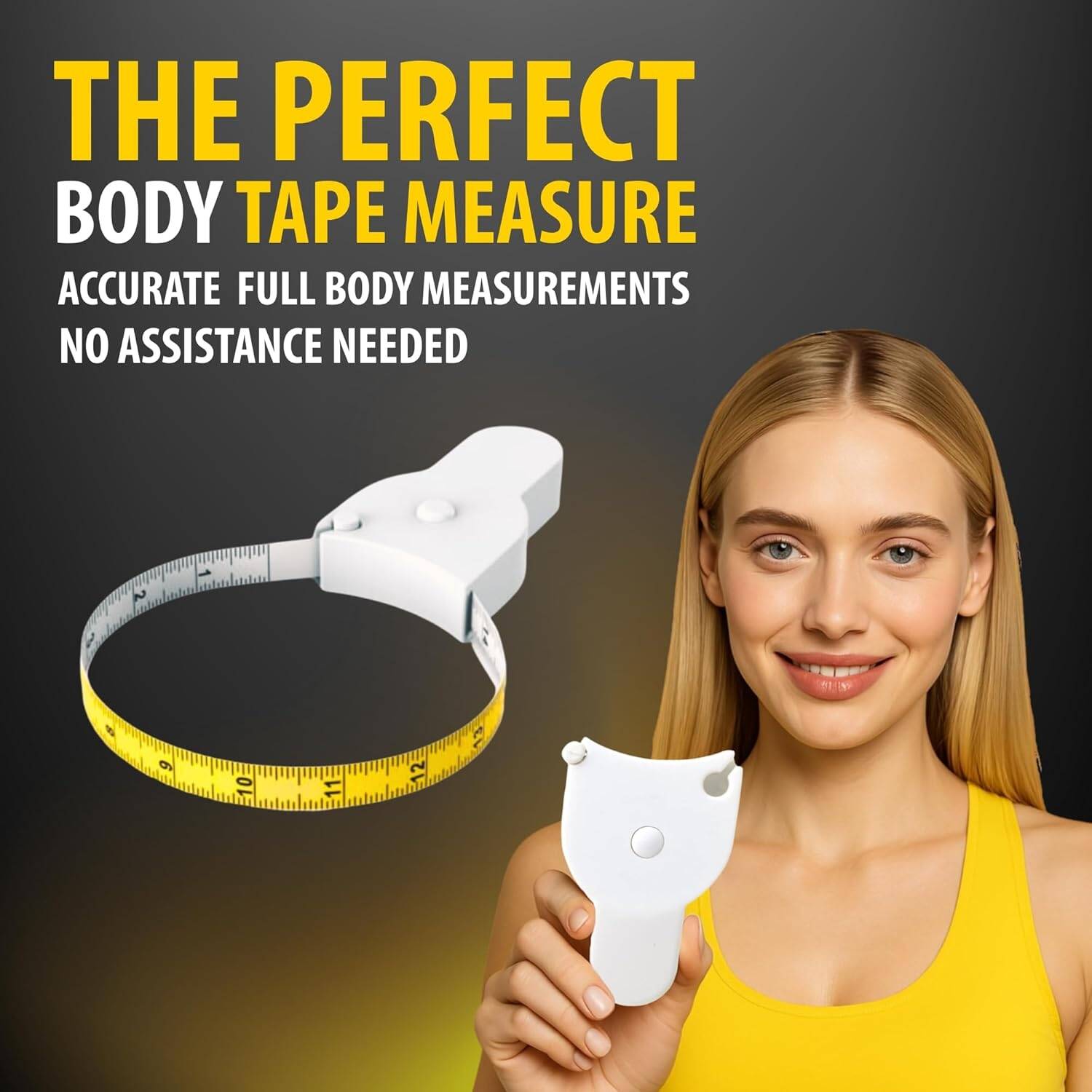 Body Measuring Tape Retractable Soft Flexible Accurate Measurement Tool For Waist Chest Hip Arm Fitness Sewing And Tailoring