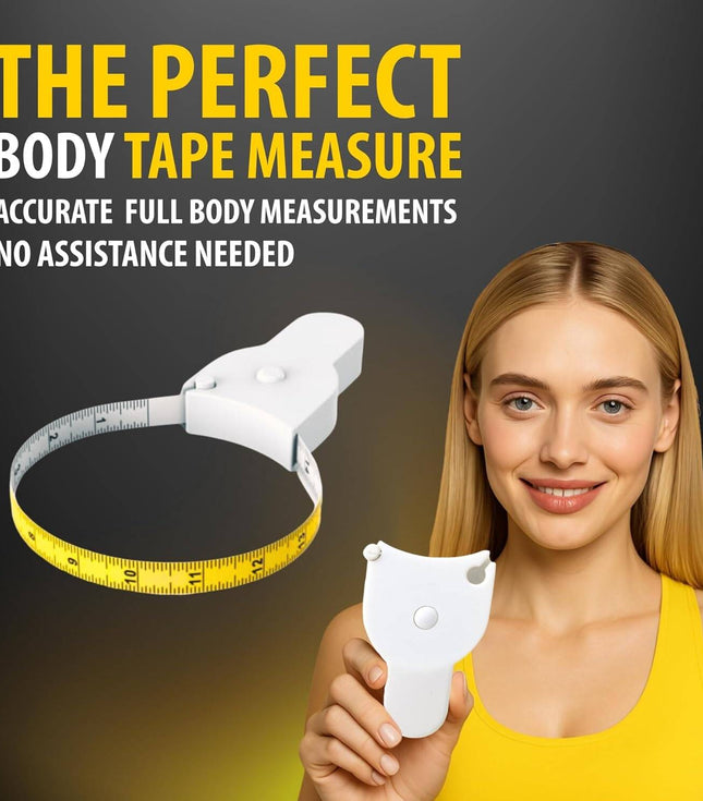 Body Measuring Tape Retractable Soft Flexible Accurate Measurement Tool For Waist Chest Hip Arm Fitness Sewing And Tailoring