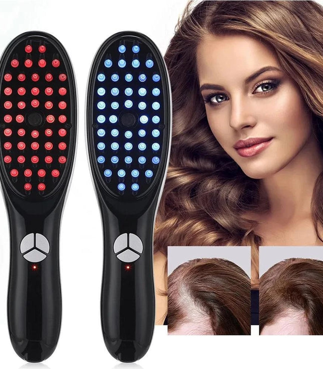 Electric 3D Scalp Massage Comb with Steam Spray & Red Blue Light Therapy - Haircare Accessory Designed For Scalp Massage