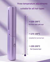 2-in-1 Hair Styling Brush, Straightener, Curler Comb Random Color